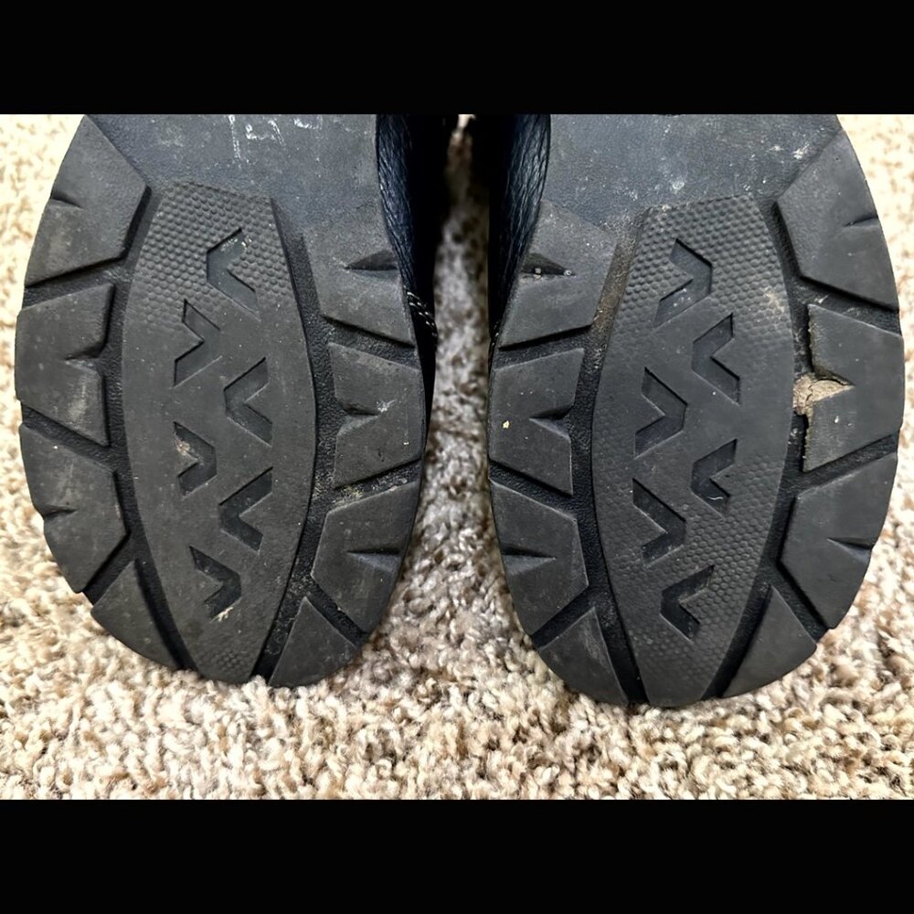 Black Milwaukee Motorcycle Boots Leather Round Toe Ankle Vintage Oil Resistant 8 - Picture 11 of 11